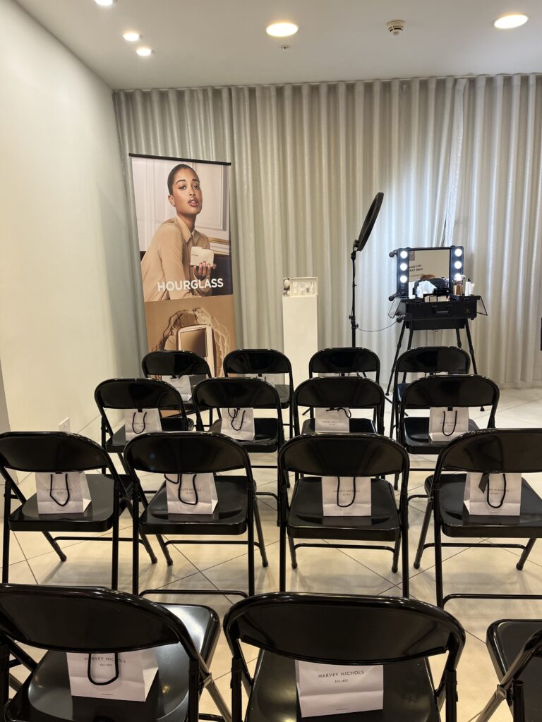 hourglass masterclass, makeup masterclass, harvey nichols event